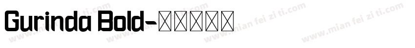 Gurinda Bold字体转换